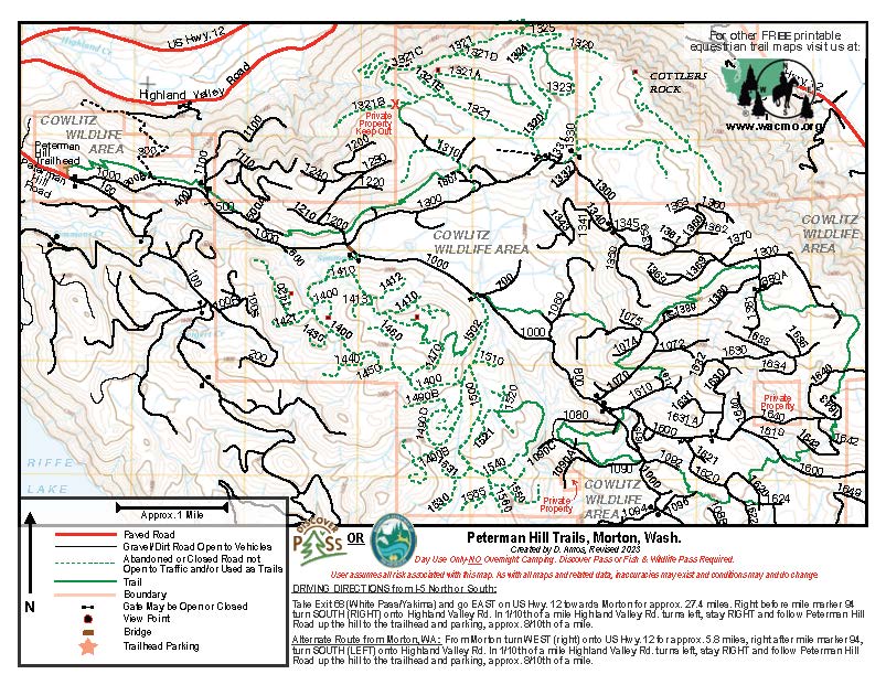 Peterman Hill Trails, Morton WA